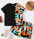 Little Champ's Printed T-Shirt and Shorts Set